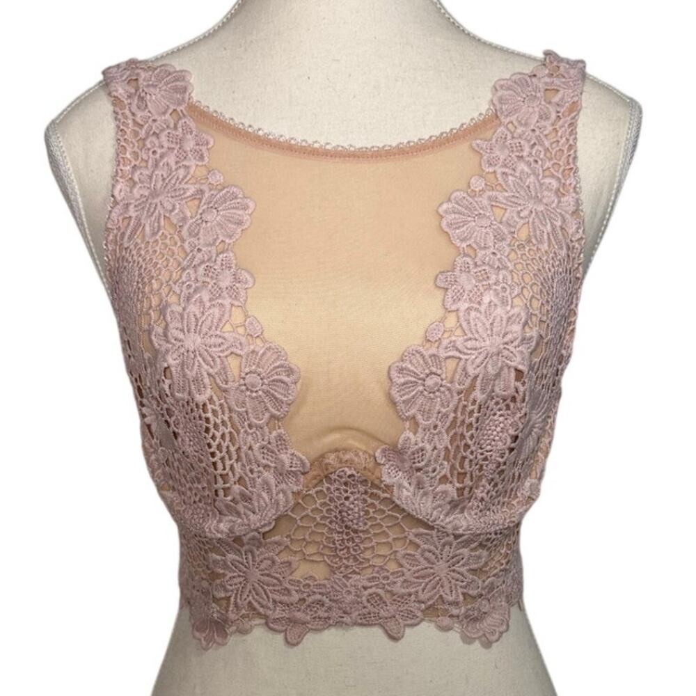 Victoria’s Secret Dream Angels Pink Daisy Lace Underwire Bra Women's - 32D